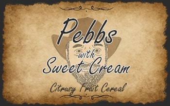 Pebbs with Sweet Cream